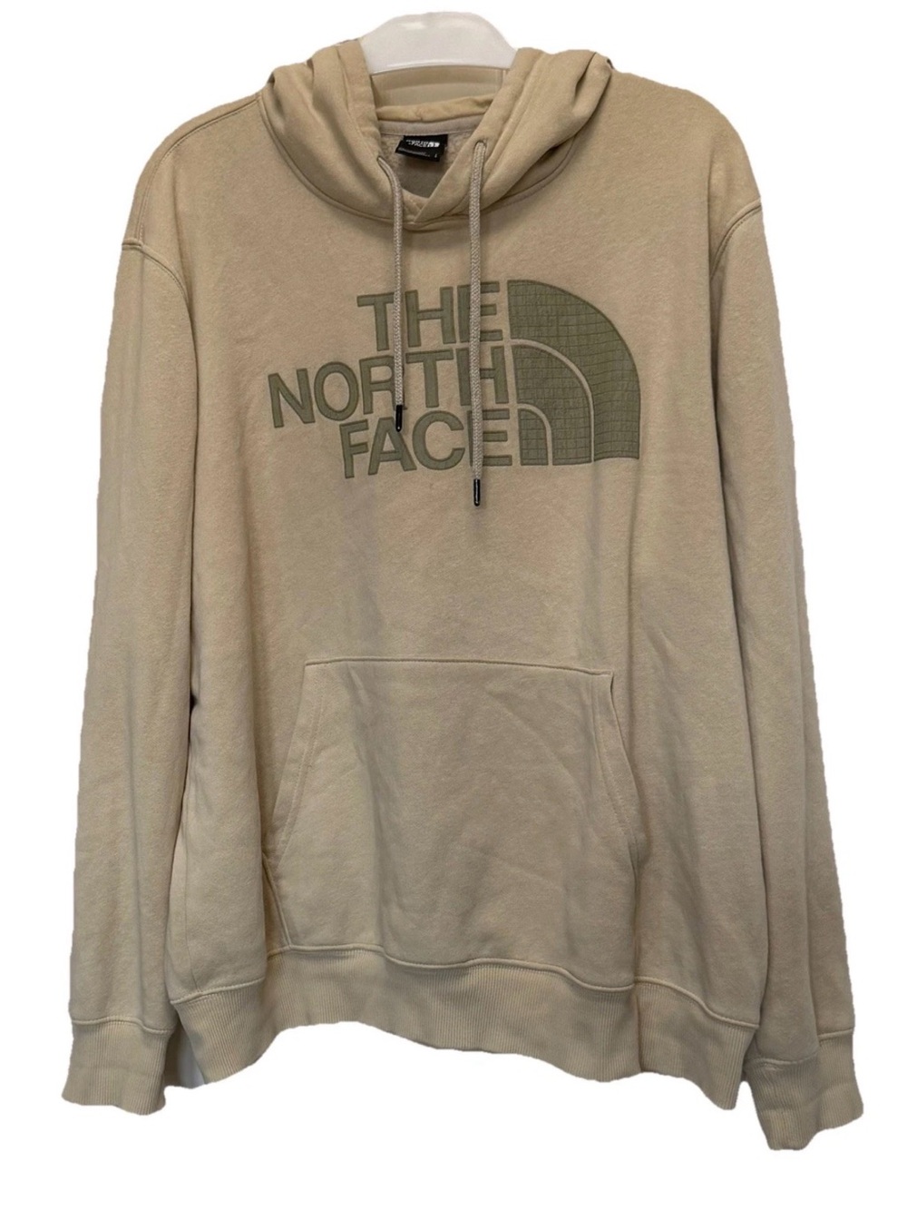 The North Face Hoodie – Men’s Large – Beige Pullover